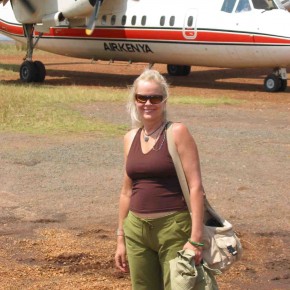 Lori Robinson on safari in Kenya