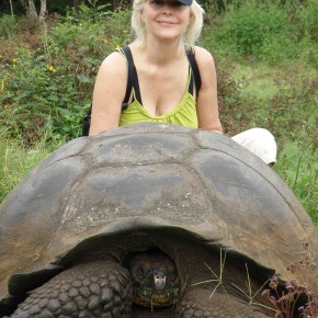 Lori Robinson in the Galapagos