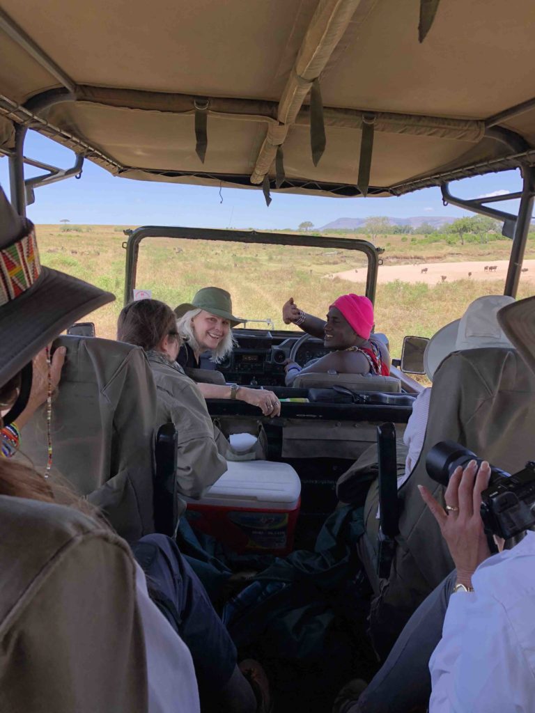 Safari with Lori Robinson and her Maasai local guides