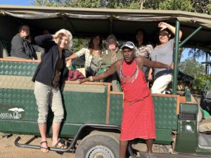 On safari in the Masai Mara with Lori Robinson from Saving Wild